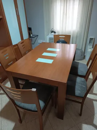 Mueble de salón, Mesa de comedor y 6 sillas