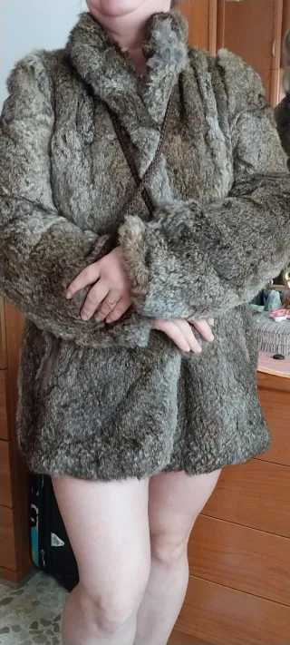 Chaquetón piel conejo