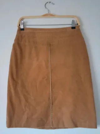 Falda pana Trucco beige/marrón