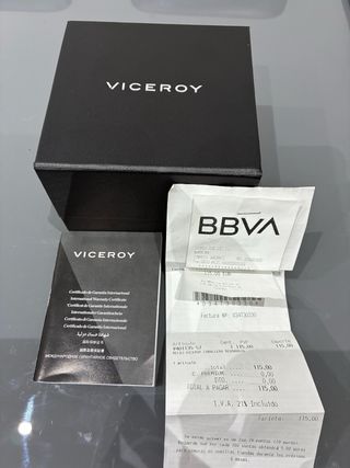 Reloj Viceroy Cronógrafo - Caja y factura