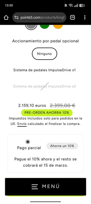 Kayak de pesca Kingfisher Point 65 Solo