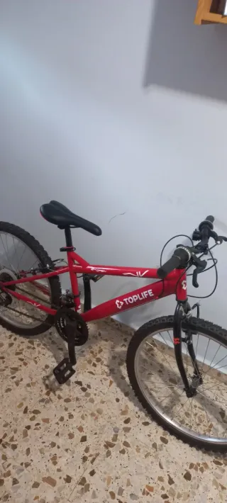 Bicicleta Mountain Bike 24 First Toplife Roja