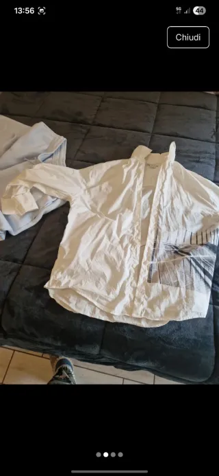 Camicia uomo bianca con stampa