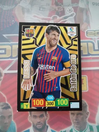 Cromo Messi Balón de Oro Adrenalyn XL 2018/19