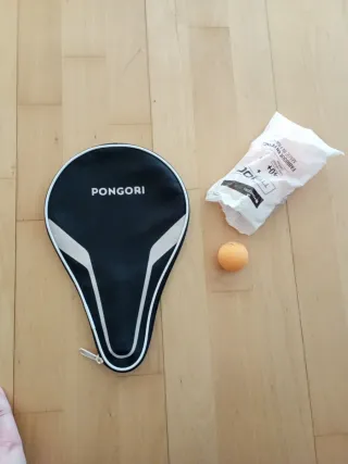 Raqueta Ping Pong + 6 Pelotas