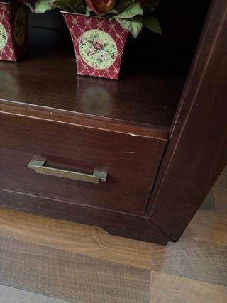 Mueble TV Madera Oscura