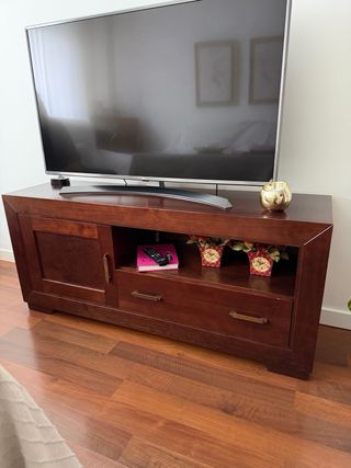 Mueble TV Madera Oscura