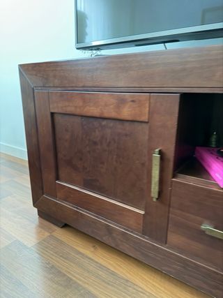 Mueble TV Madera Oscura