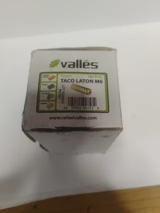 Tacos de latón M6 Valles (100 uds.)