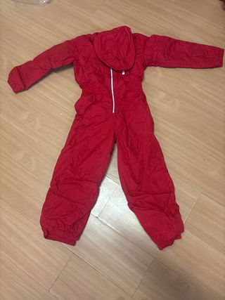 Tuta da sci rossa intera