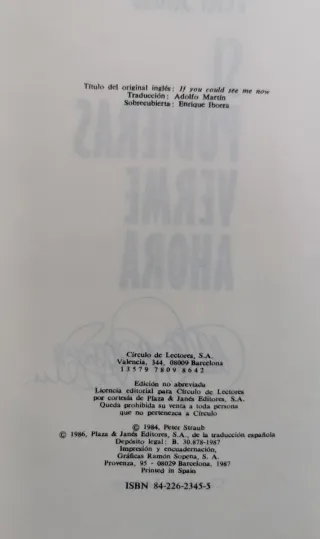 Si pudieras verme ahora