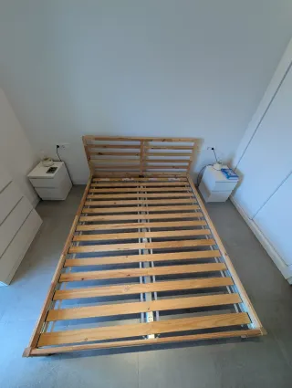 Cama Matrimonio Ikea Tarva 160x200 + Somier