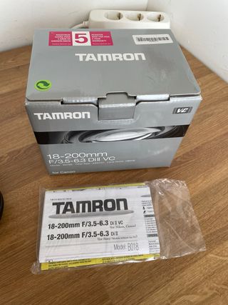Objetivo Tamron 18-200mm f/3.5-6.3 para Canon