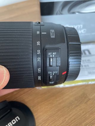 Objetivo Tamron 18-200mm f/3.5-6.3 para Canon