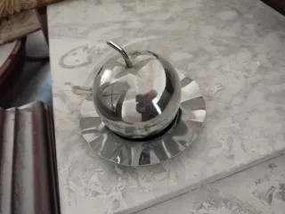 Azucarero Plata Forma Manzana