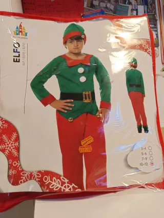 Disfraz Elfo Niño Talla 10-12