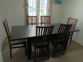 Mesa comedor extensible madera maciza