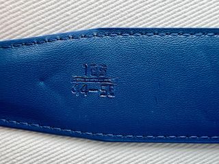Cinturón Piel Louis Vuitton Azul y Plata