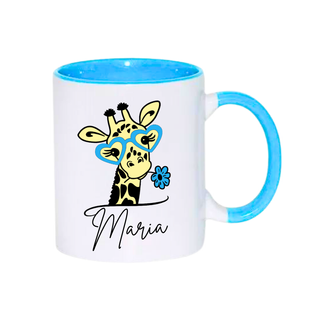 Taza cerámica 11 oz. JIRAFA CUQUI personalizada
