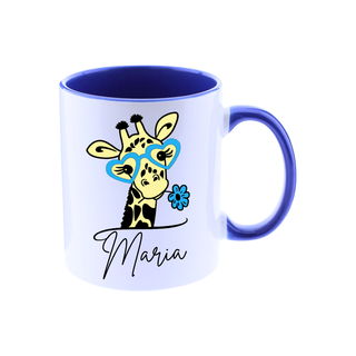 Taza cerámica 11 oz. JIRAFA CUQUI personalizada