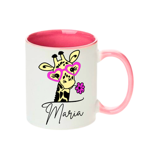 Taza cerámica 11 oz. JIRAFA CUQUI personalizada