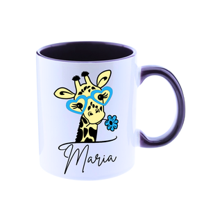 Taza cerámica 11 oz. JIRAFA CUQUI personalizada