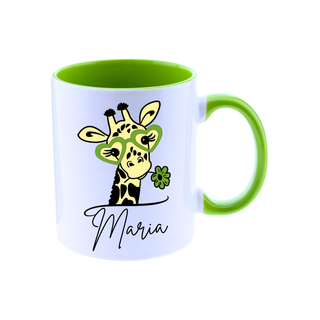 Taza cerámica 11 oz. JIRAFA CUQUI personalizada
