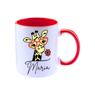 Taza cerámica 11 oz. JIRAFA CUQUI personalizada