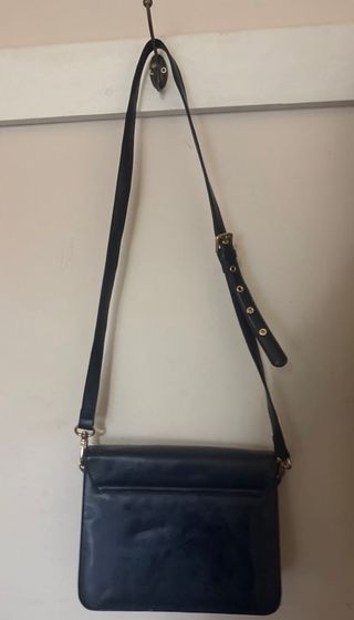 Bolso vintage piel azul