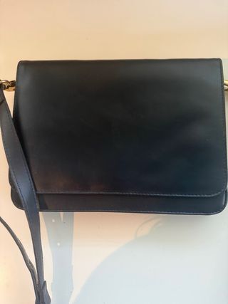 Bolso vintage piel azul