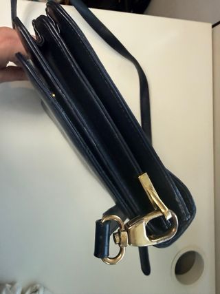 Bolso vintage piel azul