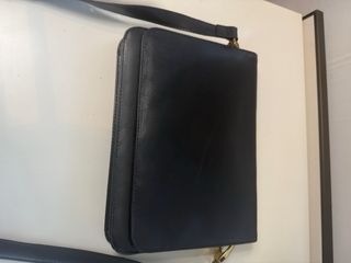 Bolso vintage piel azul