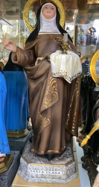 Figura Santa Clara de Asís Olot 43cm
