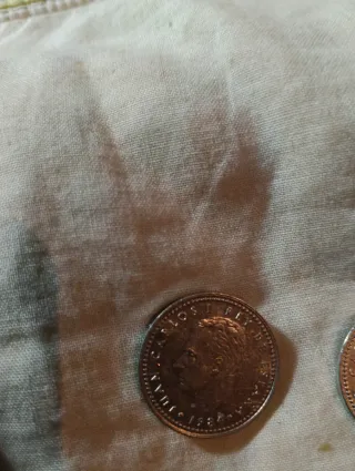 4 Monedas 1 Peseta Juan Carlos I 1984