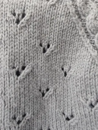 Pelele punto hecho a mano manga larga