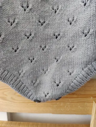 Pelele punto hecho a mano manga larga