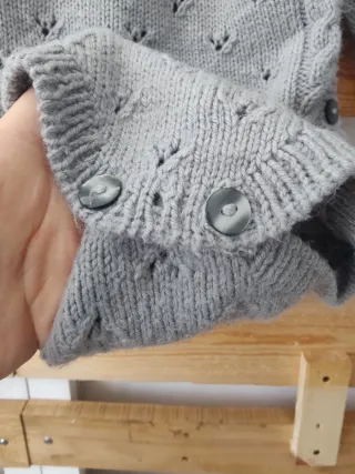 Pelele punto hecho a mano manga larga