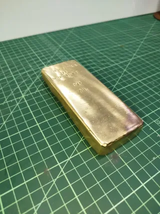 Lingotto di bronzo in alluminio grande