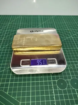 Lingotto di bronzo in alluminio grande