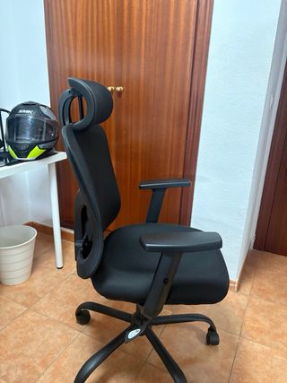 Silla gaming/estudio ergonómica negra