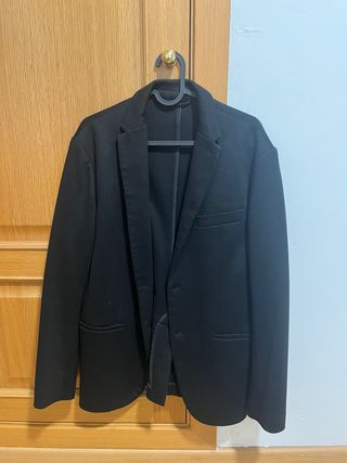 Americana Zara Hombre Talla M Negra