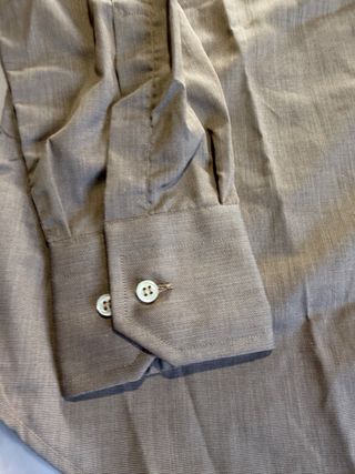 Camicia uomo cotone beige taglia S
