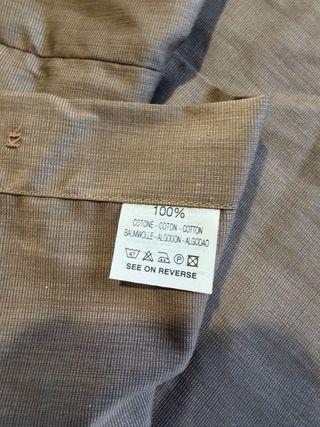 Camicia uomo cotone beige taglia S