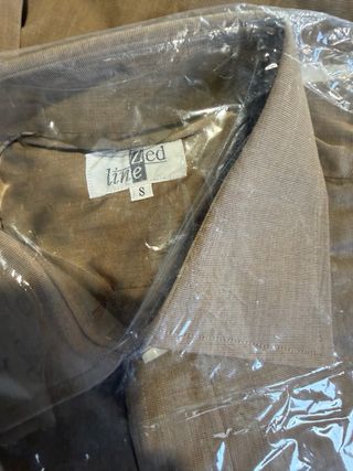 Camicia uomo cotone beige taglia S