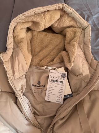 Chaqueta Springfield Beige Talla M Mujer sin estre