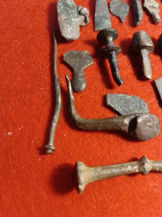 Lote antigüedades romanas de  bronce.