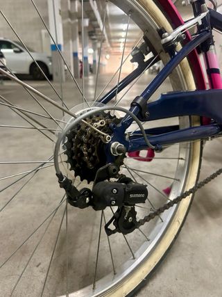 Bicicleta niña 24 azul y rosa