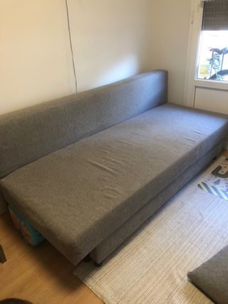 Sofá Cama ÄLVDALEN 3 Plazas Tela Gris