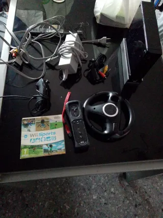 Nintendo Wii + Juego Wii Sports + Accesorios