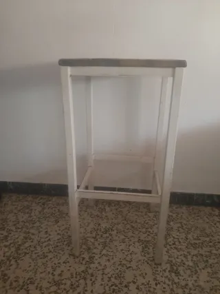 Taburete alto madera y metal